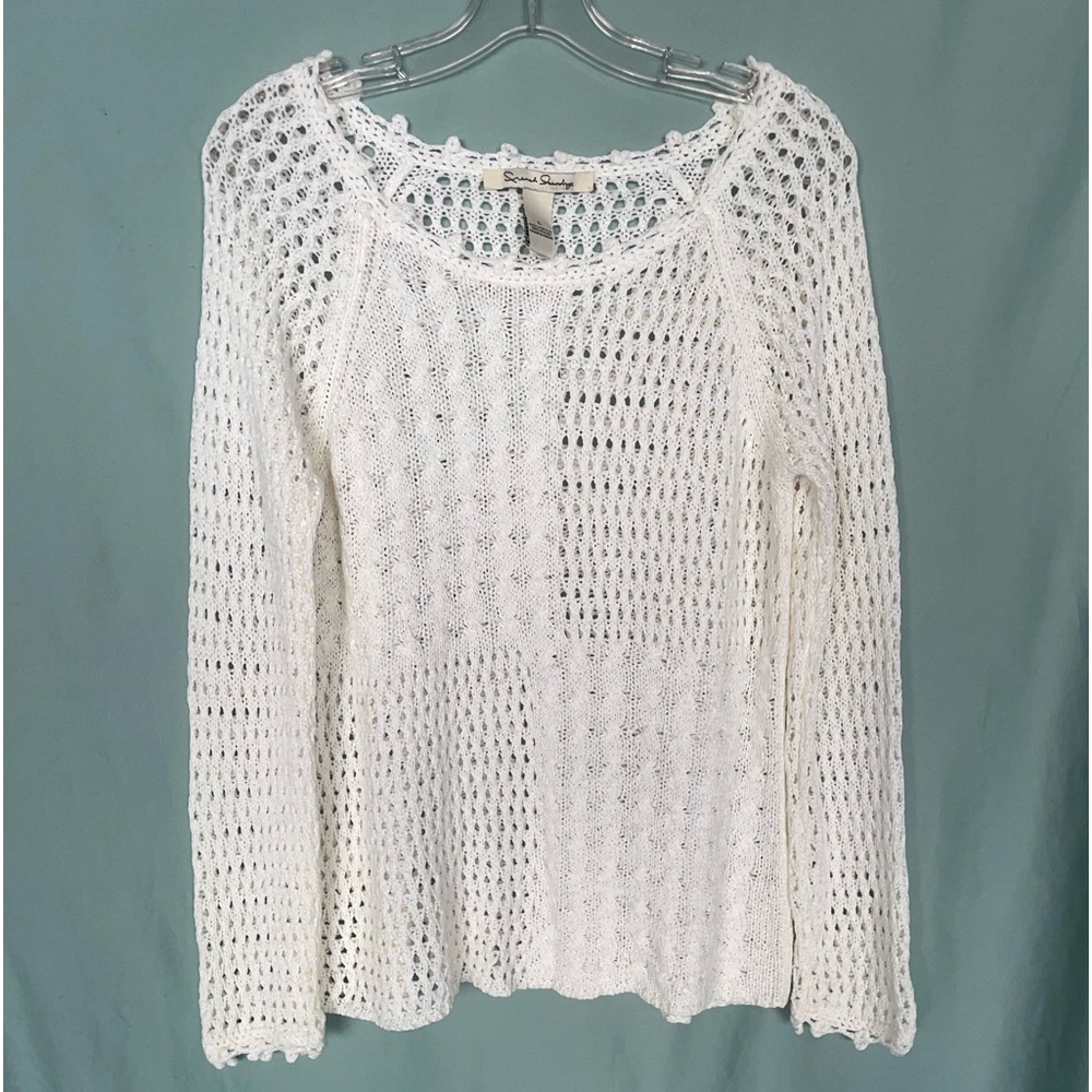 White knit “French Laundry” sweater
